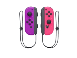 Comandos Joy-con Roxo E Rosa Não Originais Compatíveis Com Nintendo Switch - Par De Controladores Com Alças