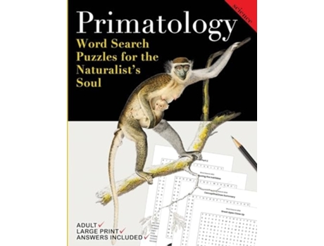 Livro Primatology Word Search Puzzles for the Naturalists Soul de Nola Lee Kelsey (Inglês)