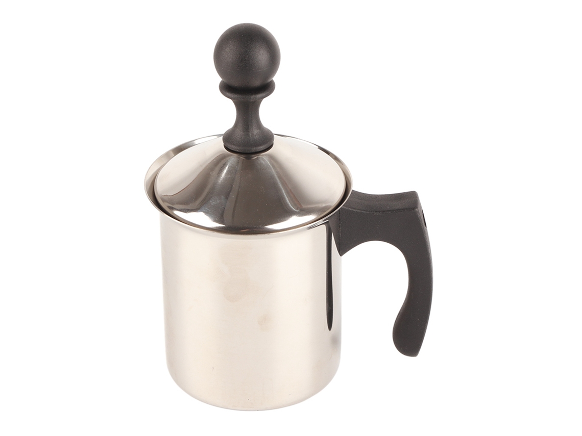 Frother De Leite Manual Em Aço Inoxidável Com Filtro Duplo E Mola Integrada | Laxiscreed