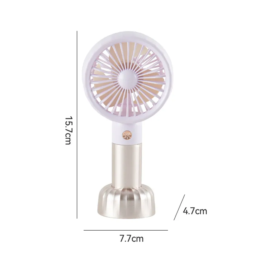 Mini Ventilador Elétrico MDUG Silencioso com Três Velocidades Recarregável USB