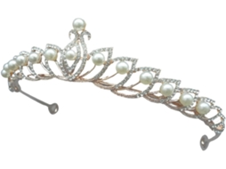 Coroa barroca, acessórios de casamento para mulheres, tiara de casamento com strass.