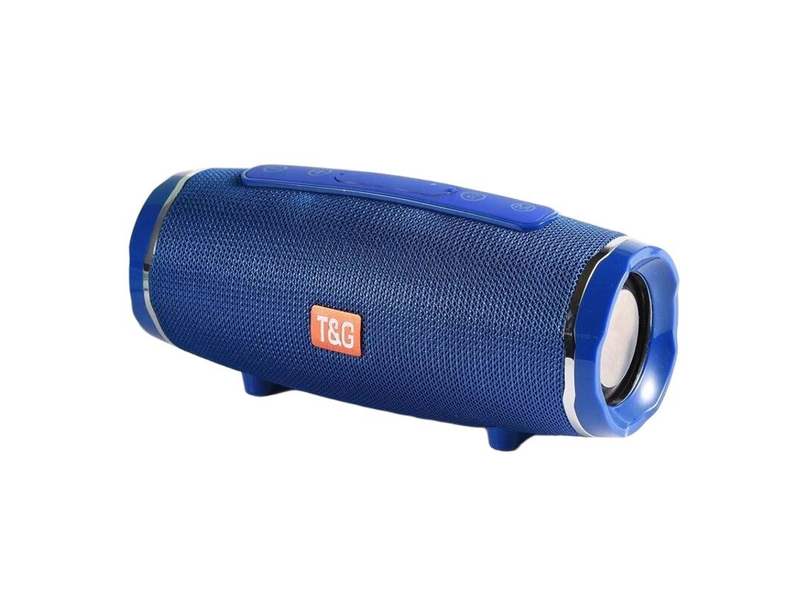 Coluna Bluetooth Portátil Azul Com Som Potente E Design Compacto Para Música Em Qualidade Superior PAPRIKA