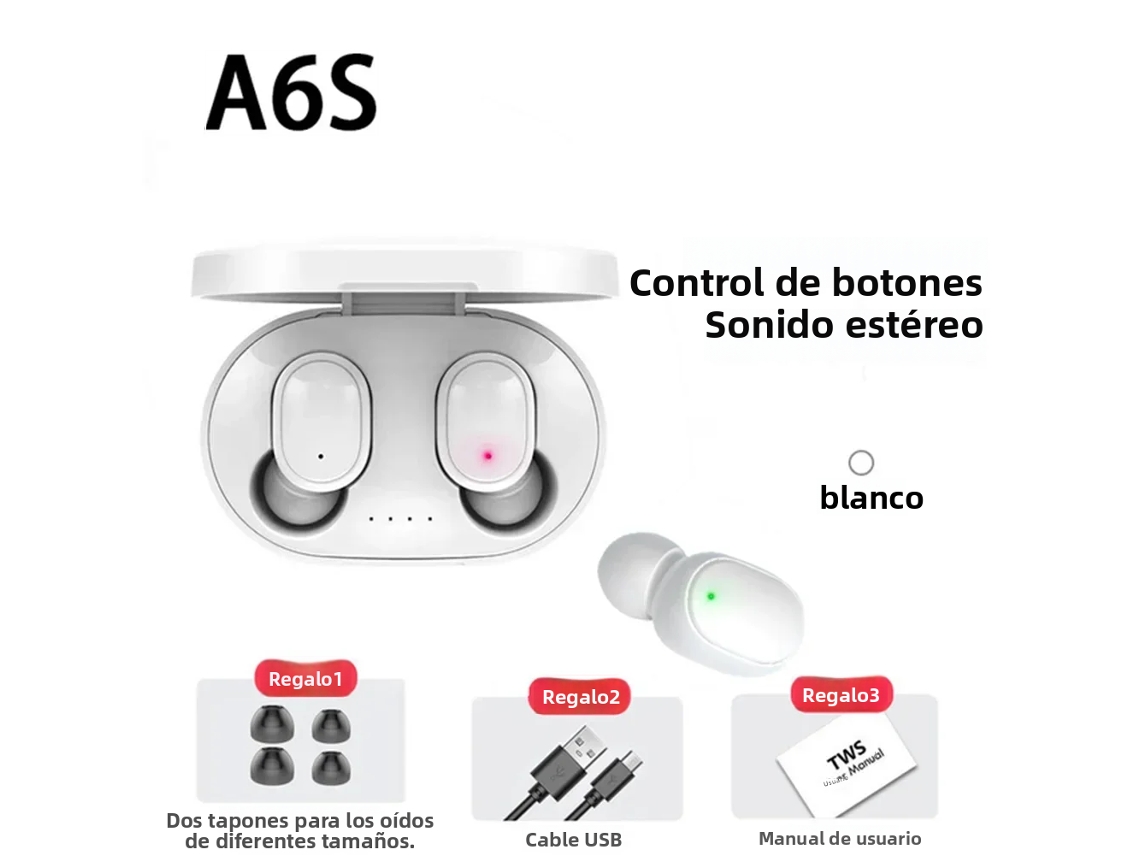 Fones de Ouvido Bluetooth 5.3 MDUG com cancelamento de ruído, microfone, luz LED, 50h de bateria e resistência à água