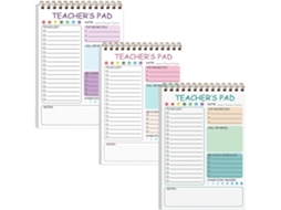 Bloco-notas Enseignant Planner Journalier Duplo 14,7 X 21,1 Cm