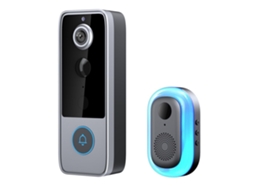 Campainha de Vídeo Sem Fio Inteligente com Áudio Bidirecional, Wi fi, Visão Noturna Hd, GOKOCO