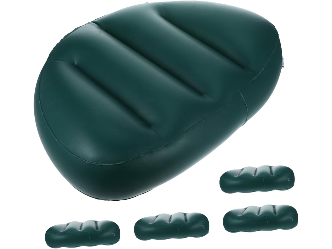 Conjunto De 5 Almofadas Infláveis Para Barco, Assento Acolchoado Para Uso Externo Em Caiaque E Barco, Em Pvc