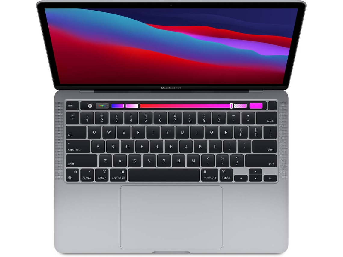 Macbook Pro APPLE Cinzento sideral - MYD82Y/A (13.3'' - Apple M1 - RAM: 8 GB - 256 GB SSD - GPU 8-Core)