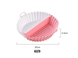 Forma De Silicone Dividida Para Air Fryer (20cm) - Reutilizável, Antiaderente-3