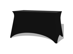 Vidaxl Capa Extensível Para Mesa 2 Pcs 243x76x74 Cm Preto