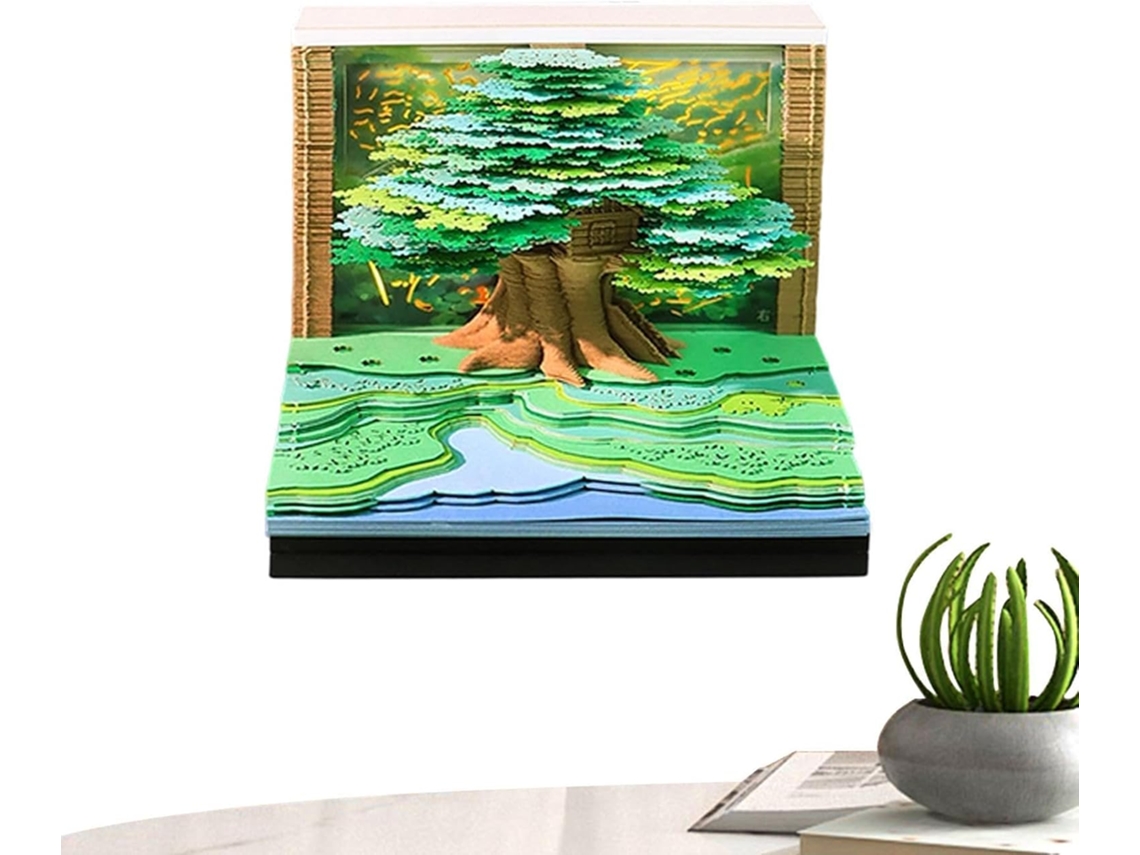 Calendrier 3d 2027 Bloc-notes Lumineux En Forme D'arbre