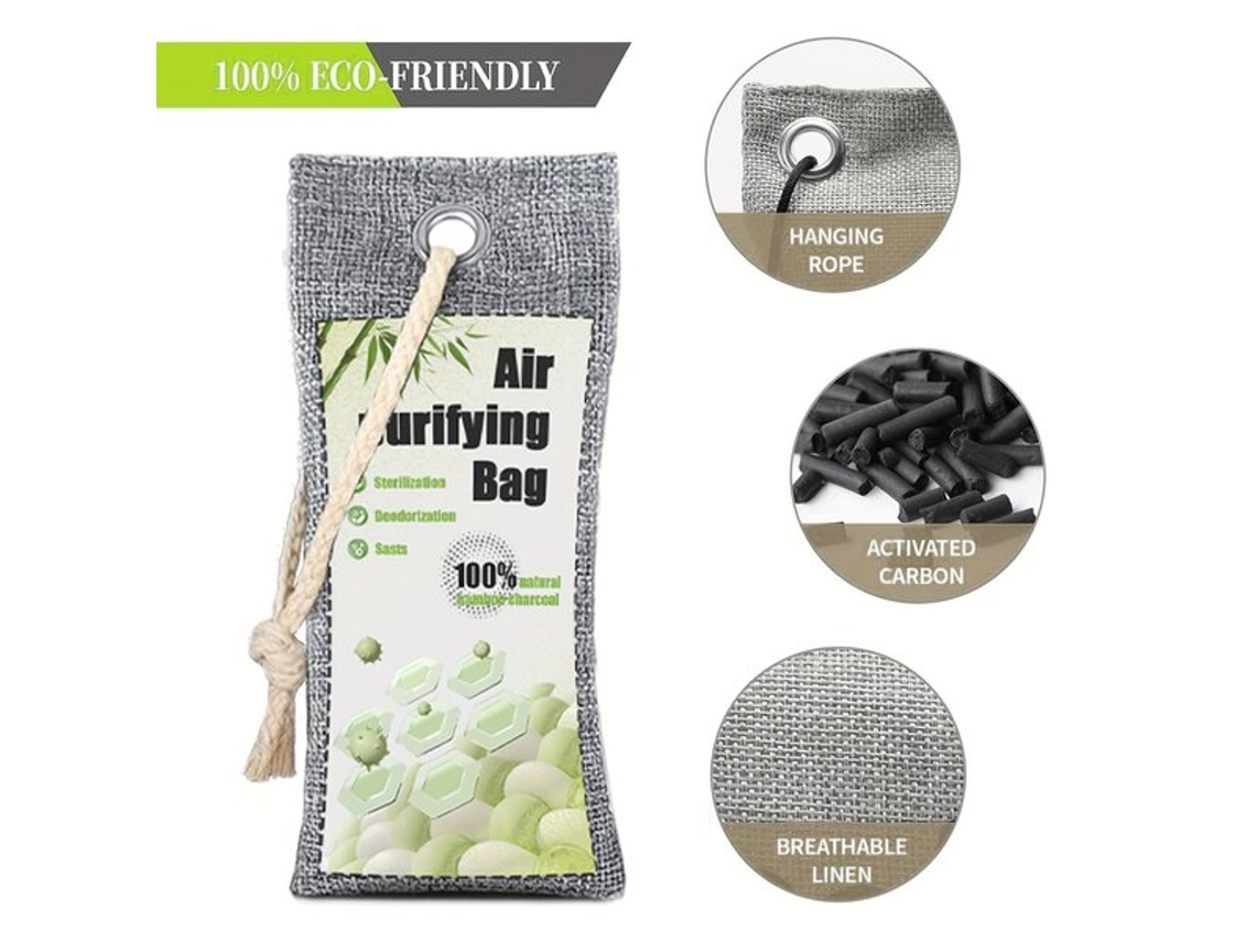 Saco Purificador De Ar De Carvão De Bambu, Aromatizador Natural. Pickifyvayotoy