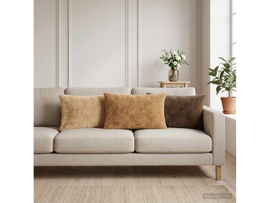 Vidaxl Capa Almofada 2 Unid. Heerlen Creme 40 X 60 Cm