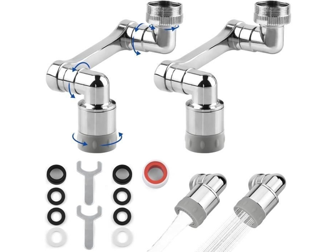 Extensor Para Torneira, Adaptador De Extensão Para Pia, 1080 Universal, Extensor De Torneira Multifuncional Giratório