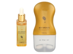 Kit De Creme Reafirmante Para Peito Com Rodas Duplas 3.5oz 30ml Para Mulheres: Reafirma E Eleva