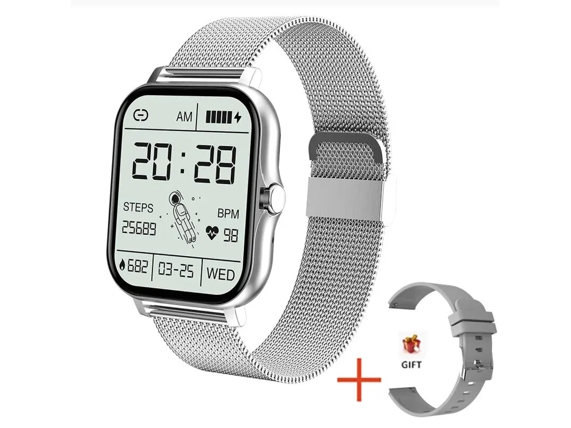 Relógio Inteligente para Homens Presente Tela de Toque Esportes Fitness Relógios Bluetooth Chamadas Digital Smartwatch Relógio de Pulso