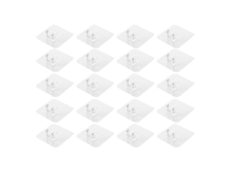 Gancho de Parede Transparente 20pcs S/MARCA