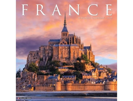 Livro France 2025 12 X 12 Wall Calendar de Willow Creek Press (Inglês)