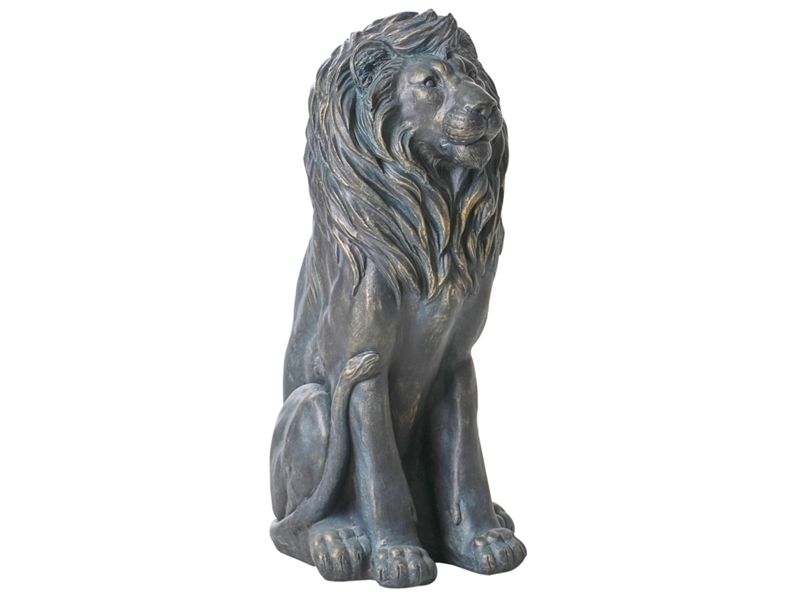 Estátua Para Jardim Dakar Leão Castanho