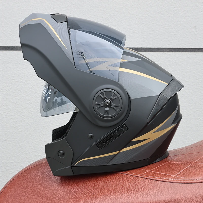 Capacete Modular Flip-up Com Certificação (m)dot, Unissex, Feito De Material Abs.