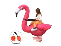 Fantasia SINI TECH STORE, flamingo inflável, Carnaval e Halloween, cosplay unissex, festa