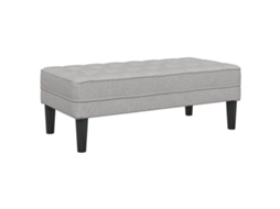 Conjunto 1 Otoman Moderno Vidaxl Cinzento Contraplacado (113 X 57 X 39 Cm)