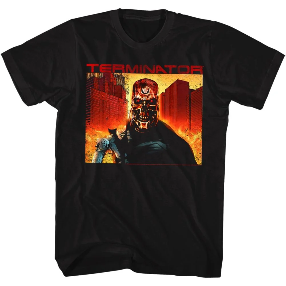 Rockinstone Terminator Endgame Black Adult T-shirt Size:xl