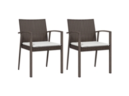 Garden Chair, Garden Chairs Vidaxl Marrom Rattan / Vime (n/a)