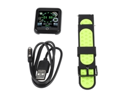 Pulseira esportiva inteligente com pedômetro e monitor de frequência cardíaca EOOCOO