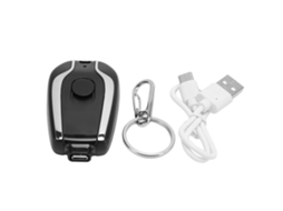 Cargador Portátil Llavero 1500mah Carga Rápida Usb C Para Móviles Negro