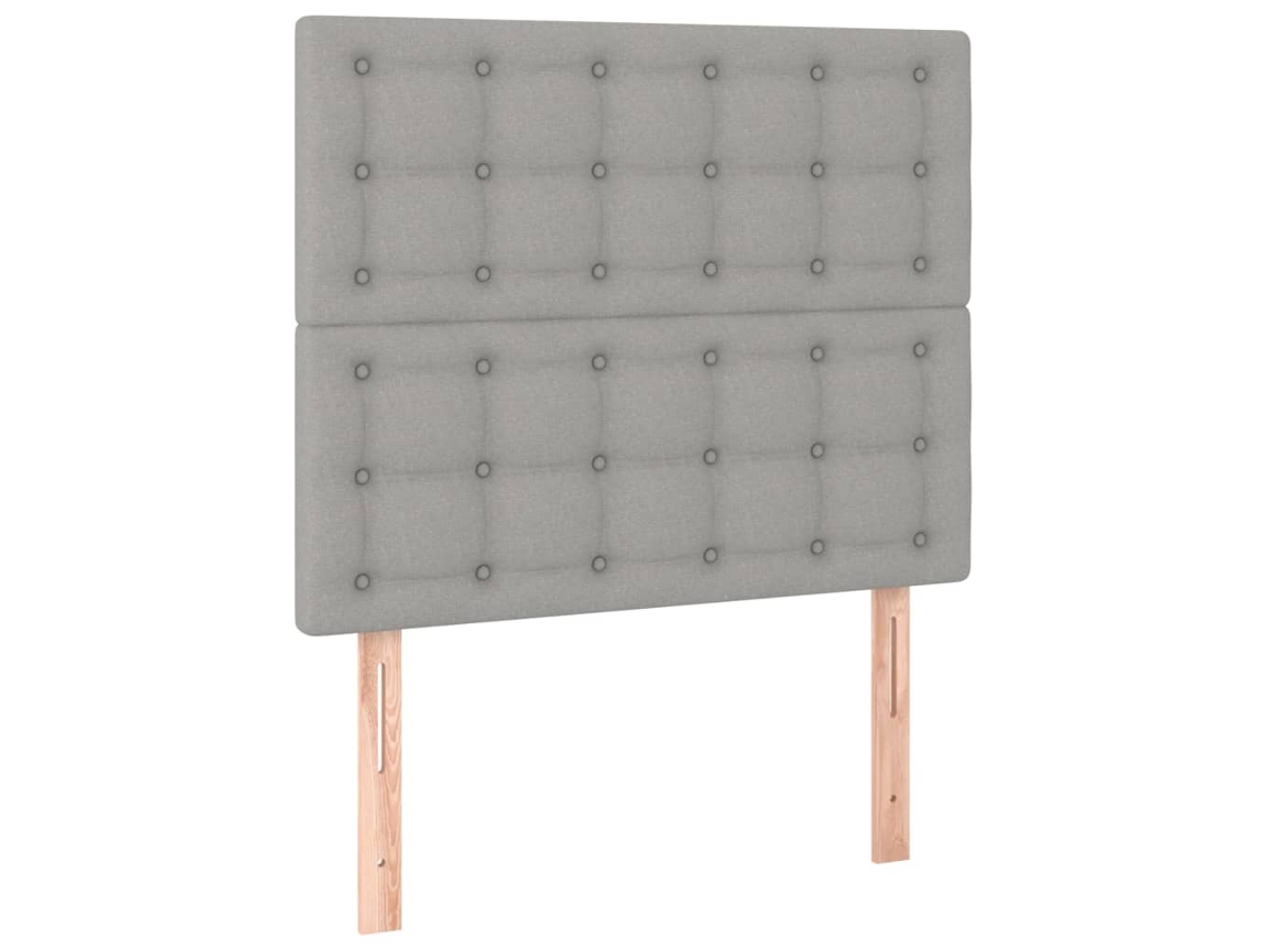 Cabeceira Cinza Claro 100x5x118/128 Cm Tecido MAISON EXCLUSIVE