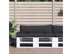 Almofadões De Paletes 2 Pcs Tecido Preto Dkd Home Decor