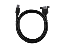 Cabo De Extensão Usb3.0 Masculino Para Feminino De 1,8 M, Preto, Montagem Em Painel Luz Dourada