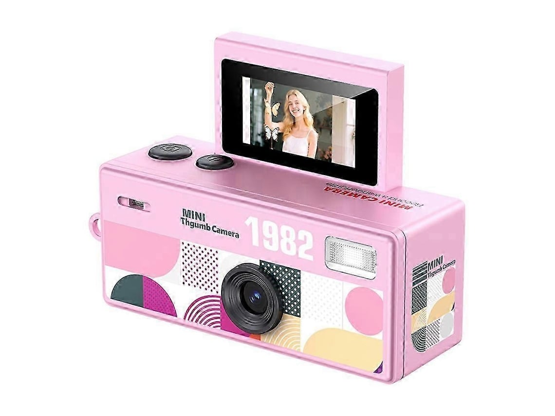 Mini Câmara Digital Retrô Lk-030 Com Ecrã Flip 0,96 Polegadas