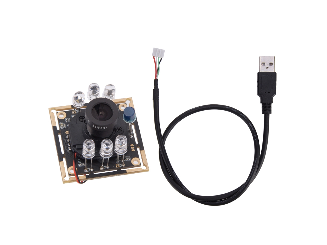 Módulo de Cámara Usb com Chip Ov9732 Ir Cut Reconhecimento Facial 1280x720 30fps 72°