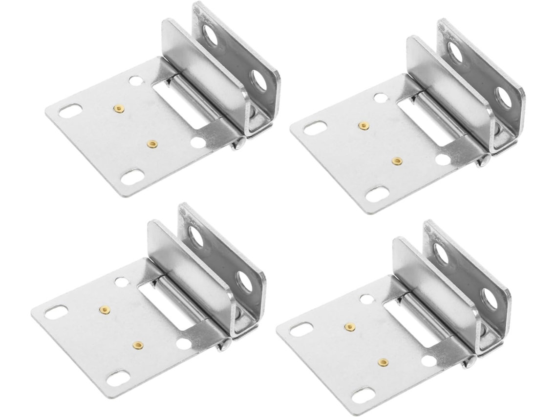 Conjunto De 4 Dobradiças Aço Inoxidável Para Portas Vidro, Com