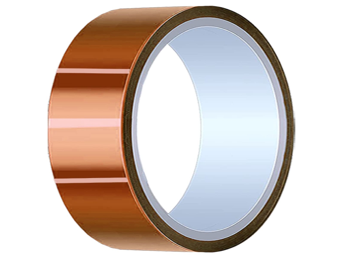 Fita Adesiva De Alta Temperatura 50mm X 33m(90 Pés) Em Poliimida, Kapton Resistente Ao Calor Para Mascaramento/soldagem/impressora 3d/bateria