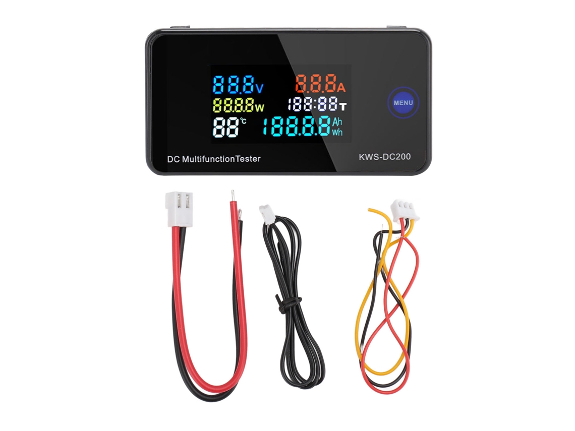 Multímetro Kws Dc200 10a 7 Em 1 Lcd 8-120v