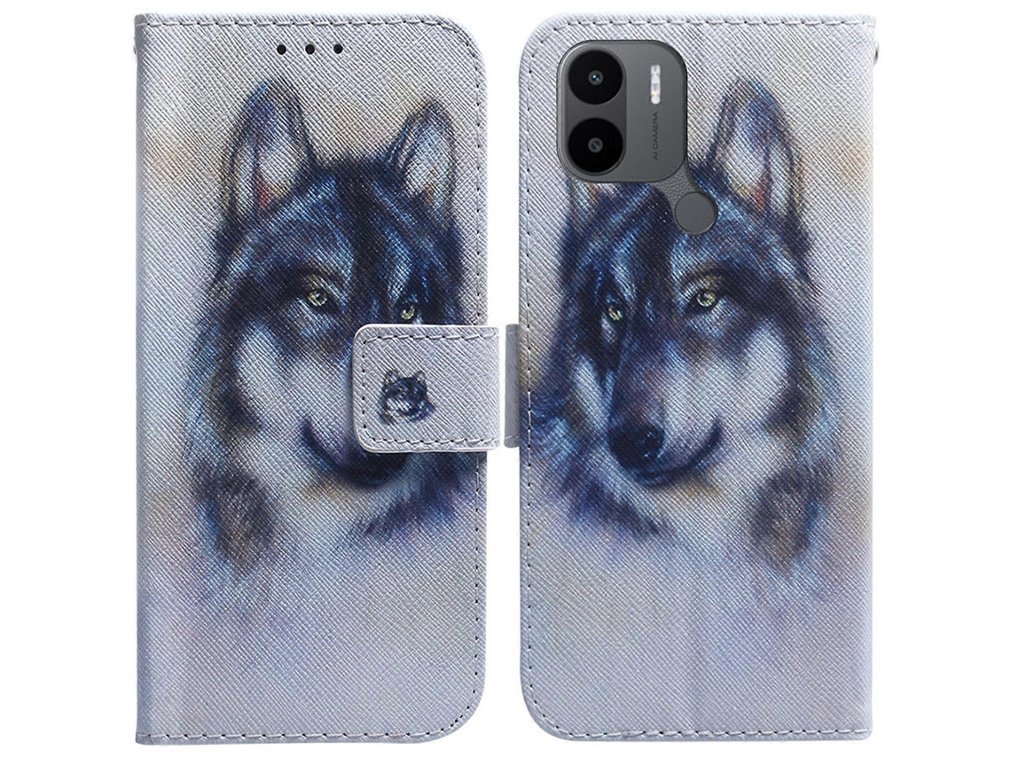 Capa De Couro Flip Com Desenho Colorido Para Xiaomi Redmi A1+