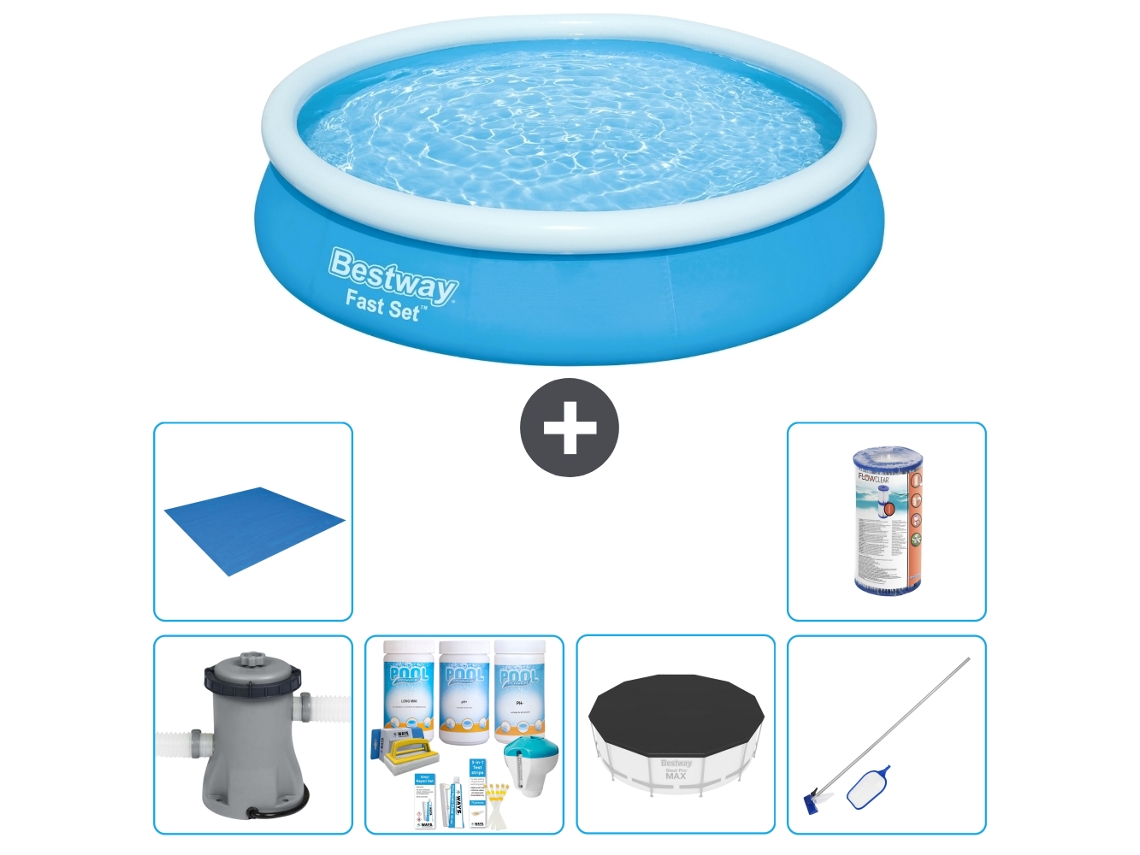Bestway Piscina Bestway Fast Set Redonda - 366x76 Cm - 7-peças S21431