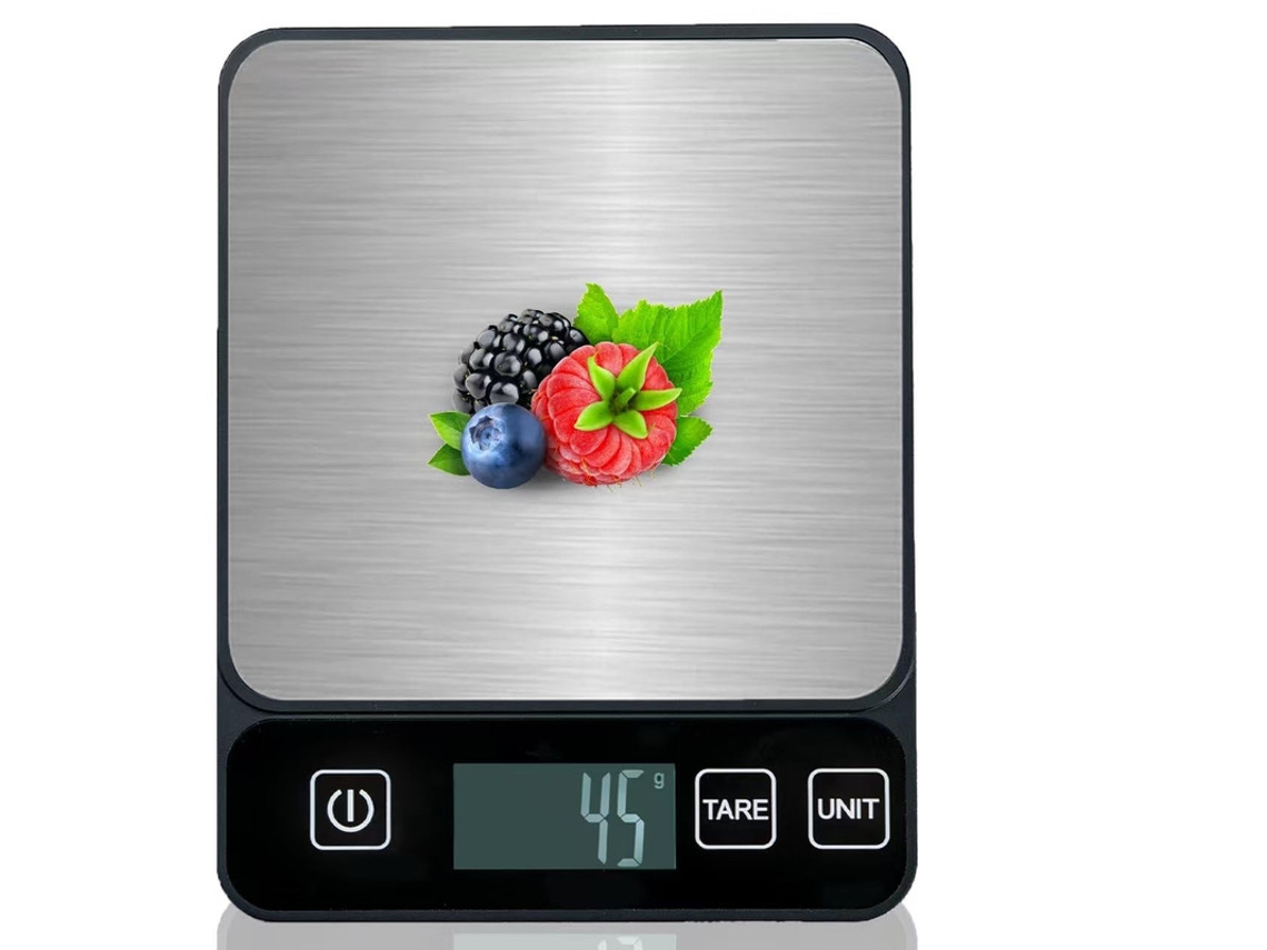 Balança de Cozinha Digital, até 5 kg, com visor LCD, AQUAFORGE