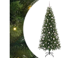 Conjunto 1 Árvore Artificial Vidaxl Verde Plástico (210 Cm)