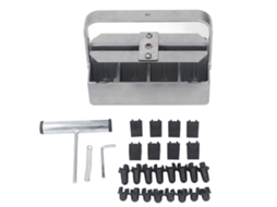Ferramenta Manual De Blocos De Terra De Aço Inoxidável De 2 Camadas Para Jardim, Faz Quatro Blocos
