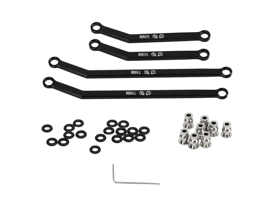 Conjunto De Elos Inferiores De Liga De Alumínio Rc Para Axial Scx24 1/24 Pretovayotoy
