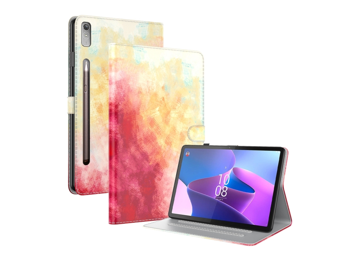 Capa‑flip De Couro Halinuia Com Padrão Aquarela Para Lenovo Tab P11 Pro Gen 2 11.2