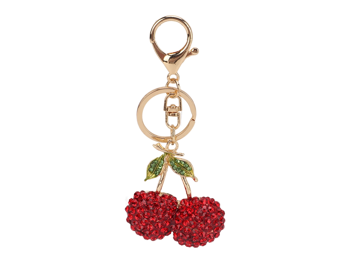 Llavero Cereza Cute Para Carro E Bolsa Decoração Presente De Aniversário Vermelho