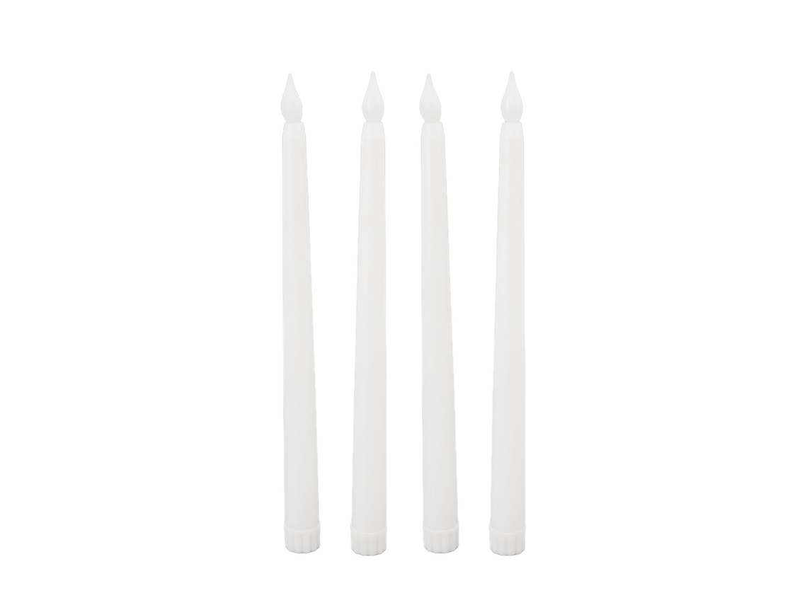 Lurelia Vela Led, 4 Peças, A Pilhas, Branco