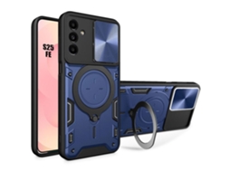 Capa Para Samsung Galaxy S25 Fe, Absorção De Impacto, Proteção Câmera Móvel, Azul Marinho