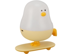 Luminária Noturna Galinha Skateboard , Abajur De Cabeceira Em Abs Com