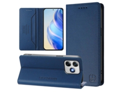 Capa De Couro Para Celular Rc01 Com Dupla Dobra Magnética E Rfid