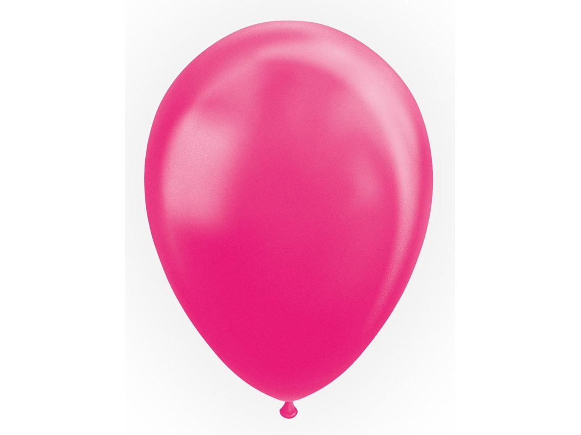 Balões WEFIESTA Metálicos Rosa Intenso Perolizado 30 Cm